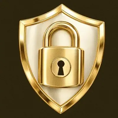 Shield with padlock — Friday Friday