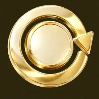 Gold circular arrow — Friday Friday