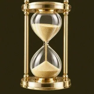 Ornate hourglass — Friday Friday