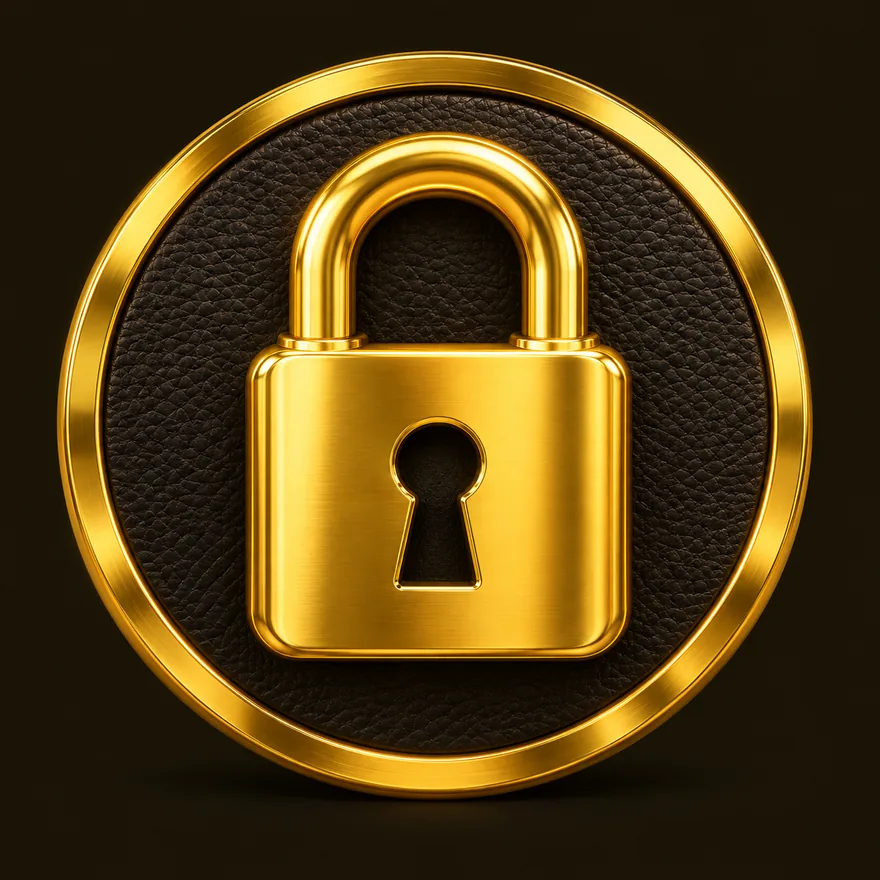 Padlock emblem — Friday Friday