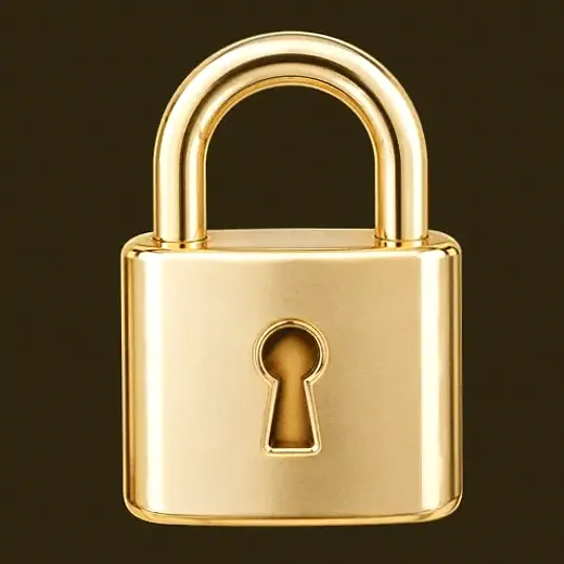 Metal padlock — Friday Friday