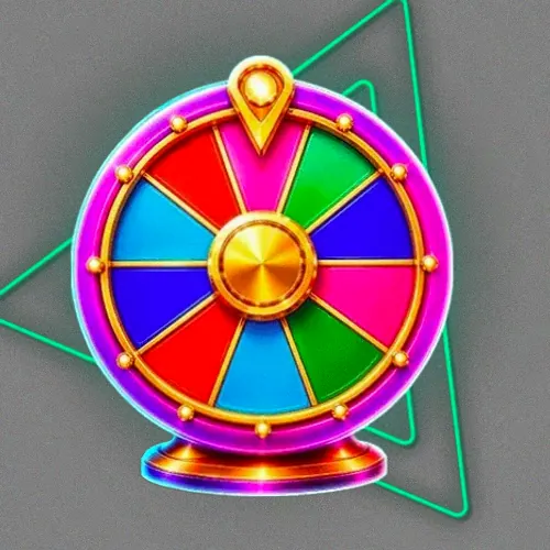 Colourful prize wheel