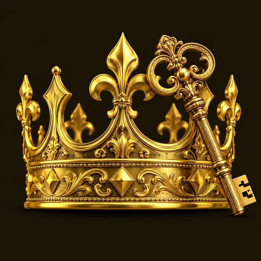 Royal crown and key — Friday Friday