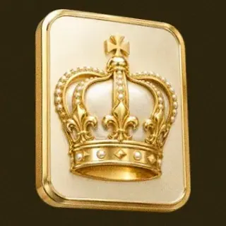 Royal crown plaque — Friday Friday