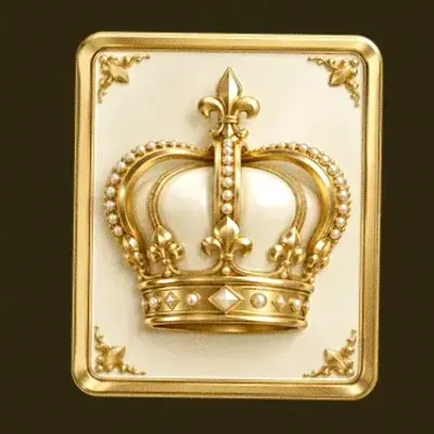 Crown emblem card — Friday Friday