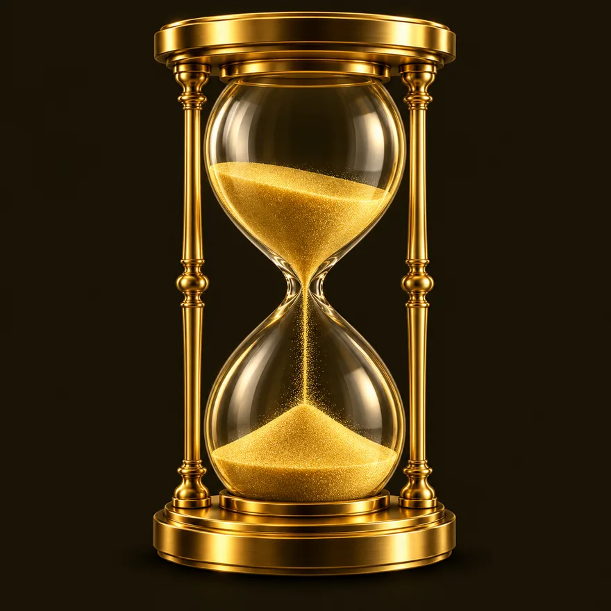 Ornate hourglass — Friday Friday
