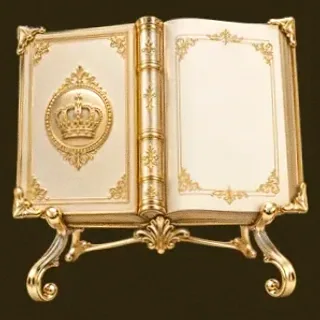 Ornate open book — Friday Friday