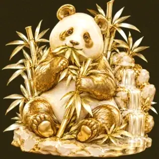 Panda eating bamboo — Friday Friday