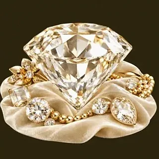Faceted diamond gemstone — Friday Friday